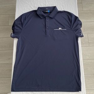 J. Lindeberg Polo With Bear Mountain Logo Sleeve XXL